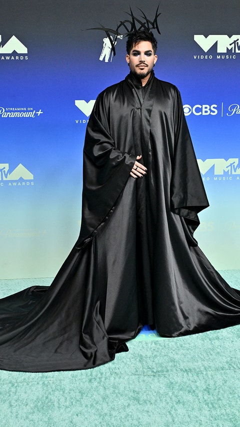 Adam Lambert in black outfit