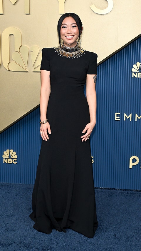 Awkwafina en la 78.ª edición de los Premios Emmy, celebrada en el Teatro « Peacock » el 14 de septiembre de 2026 en Los Ángeles, California. (Foto de Michael Buckner/Variety vía Getty Images)