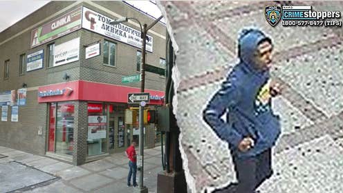 NYPD searches for suspect who threw furniture at 90-year-old woman on sidewalk