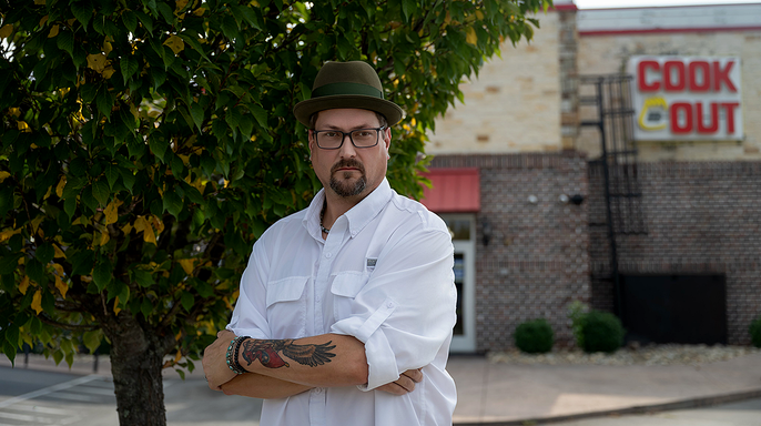 Joshua Gibbons, who sued after filming and criticizing a speeding cop