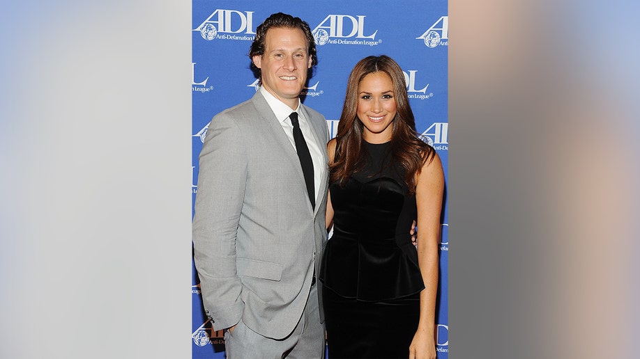 Meghan Markle and her ex-husband at an awards dinner in October 2011.