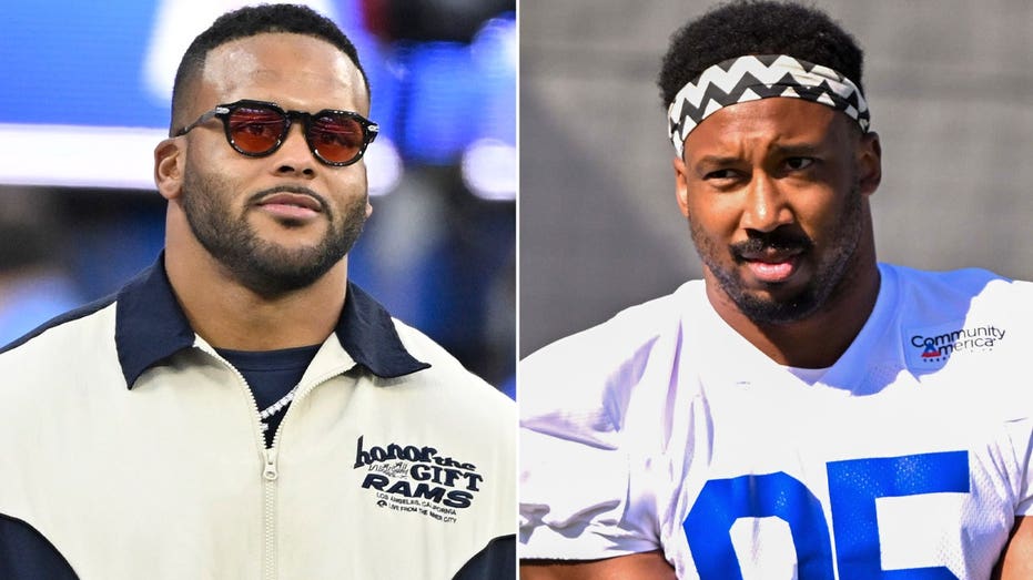Shawne Merriman says Rams' Aaron Donald-Myles Garrett combo is 'insane' for NFL offenses: 'Pick your poison'