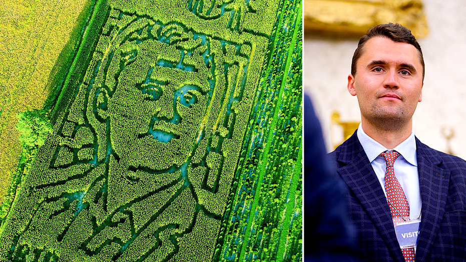 Indiana farm faces backlash after honoring Charlie Kirk with corn maze display