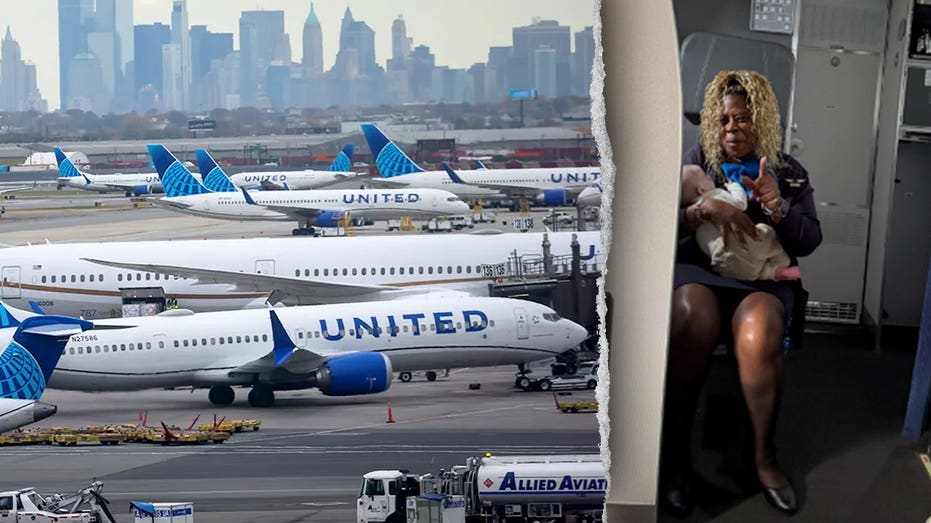 United flight attendant makes quick save, catching baby that was about to fall from ‘exhausted’ mom’s lap