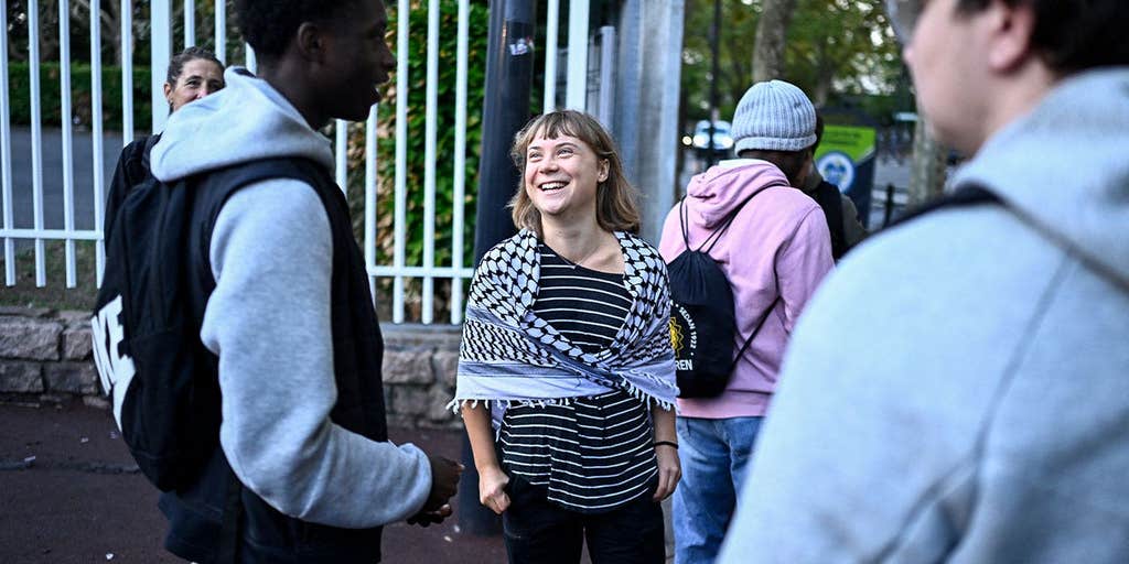 Greta Thunberg joins massive French student protests as cars burn, police fire tear gas