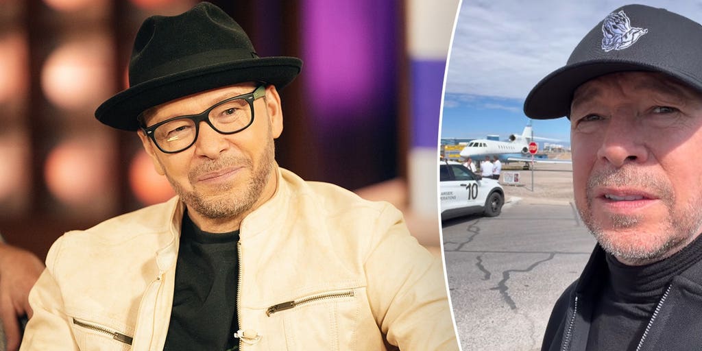 Donnie Wahlberg praises God and pilots after plane skidded off runway at Las Vegas airport