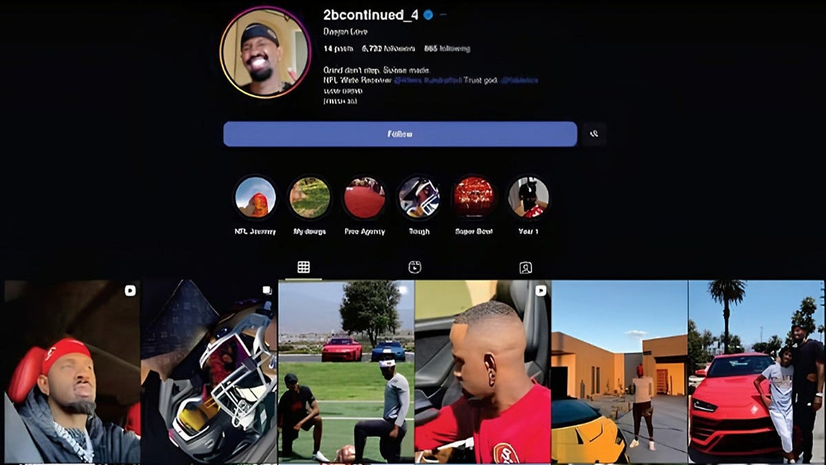 An Instagram account associated with Daejon Love.