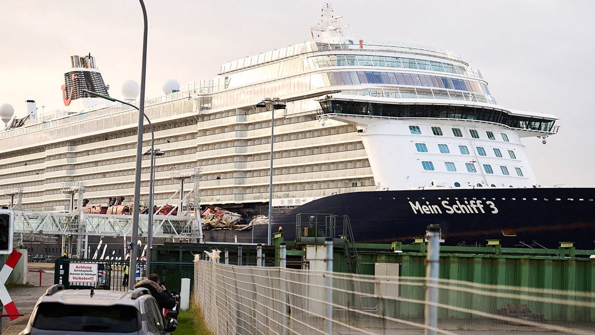 View of Mein Schiff 3 in dock
