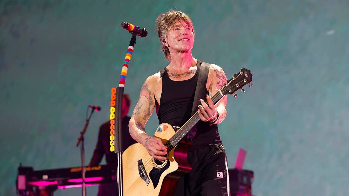 John Rzeznik of Goo Goo Dolls performs onstage during the iHeartRadio Music Festival.