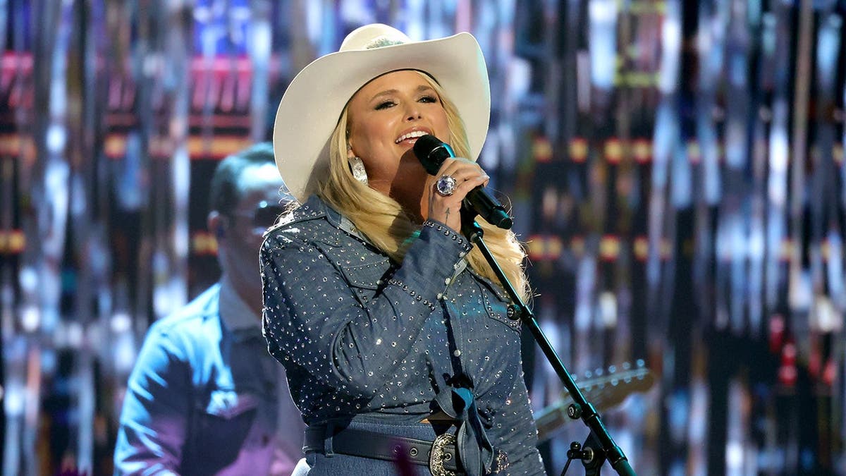 Miranda Lambert performs onstage at the 61st Academy of Country Music Awards.