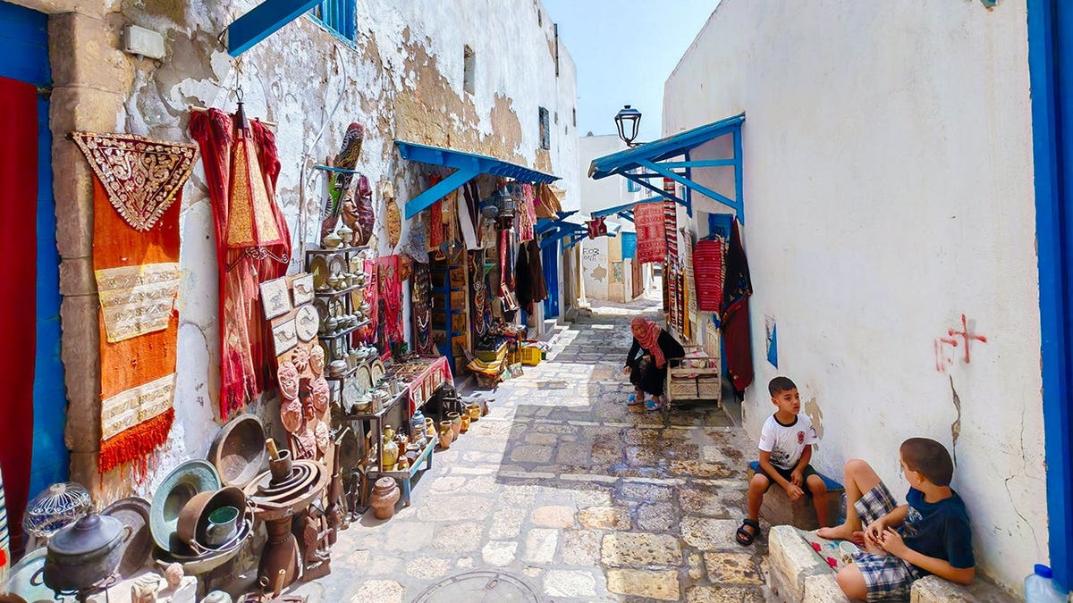 View of alleyway in Djerba
