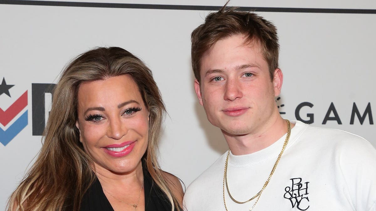 Taylor Dayne and Levi Dayne attend an event in Los Angeles.