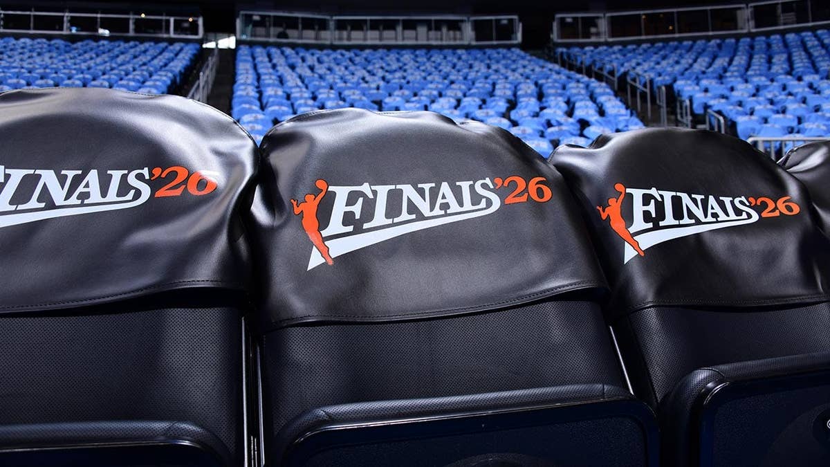 Courtside seating at State Farm Arena before a WNBA Finals game
