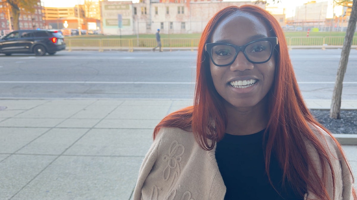 Kiana Montgomery near Cass Tech High School