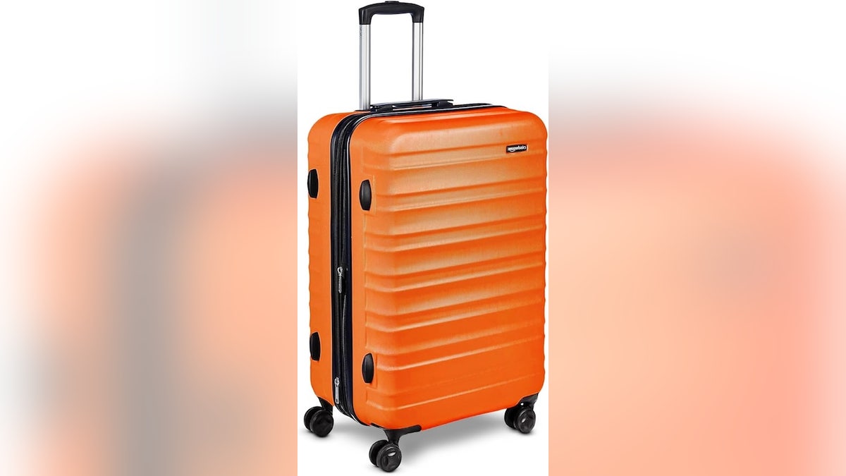 This suitcase is expandable to fit more for your travels.