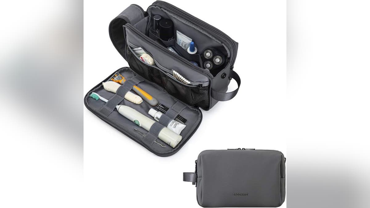 Carefully store your toiletries in this bag.