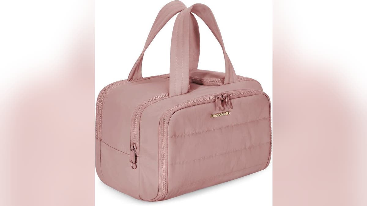 Protect your toiletries with a wet and dry pocket.
