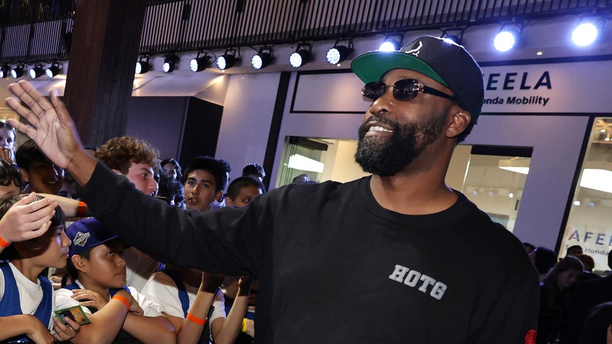 Baron Davis at the World Premiere of GOAT at AMC Century City.