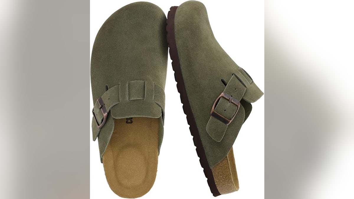 These clogs have a cork footbed that molds to your feet.