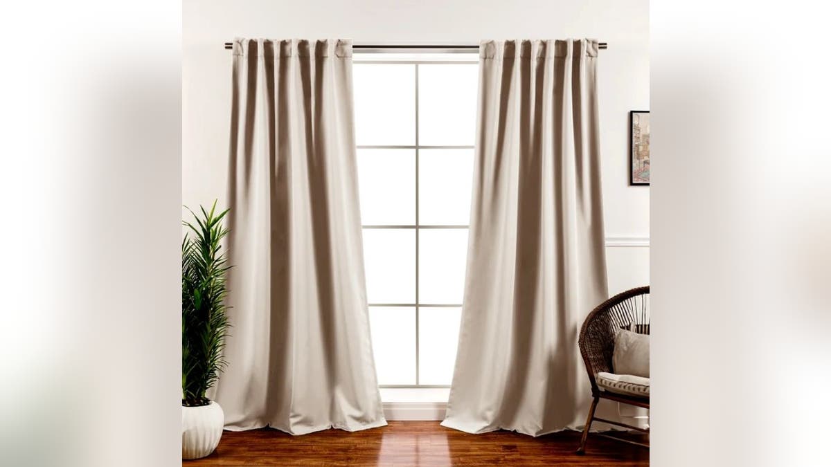 Trap heat with these blackout curtains. 