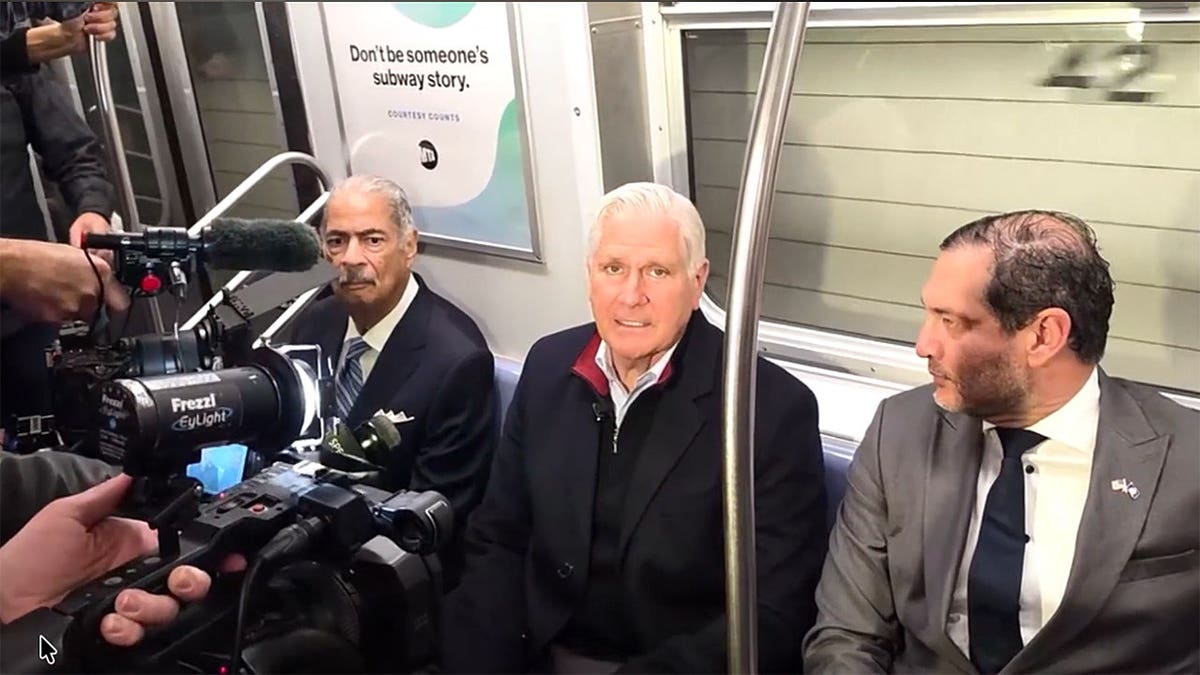 Bruce Blakeman on the New York City subway