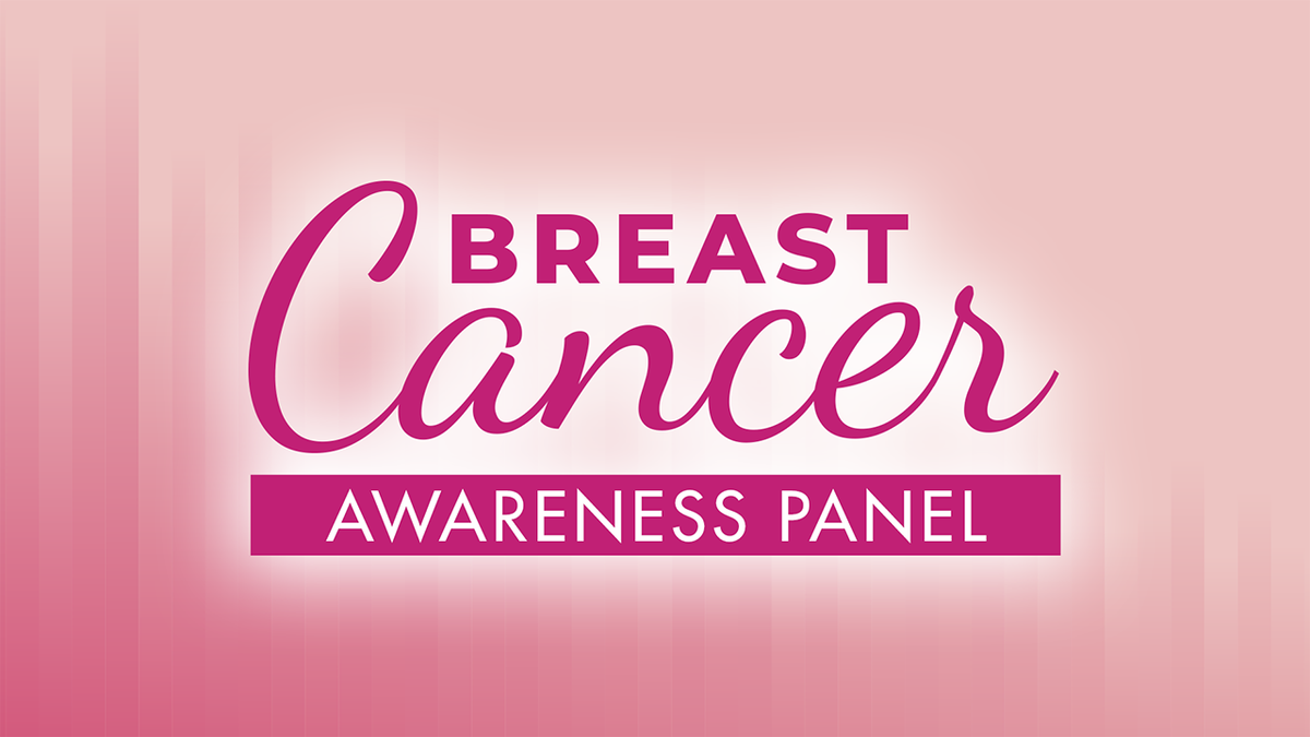 Breast cancer awareness panel graphic featuring Fox News Media and the Breast Cancer Research Foundation.