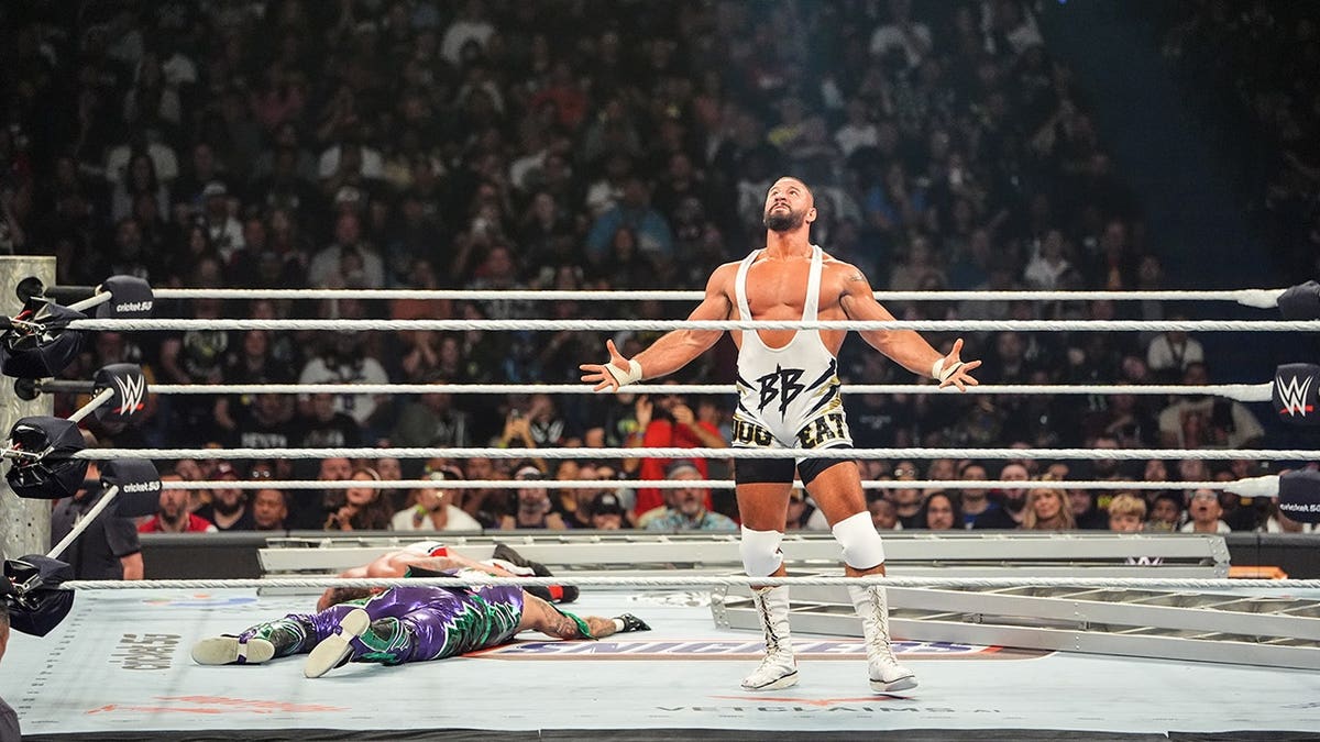 Bron Breakker during Money in the Bank wrestling event in New Orleans.