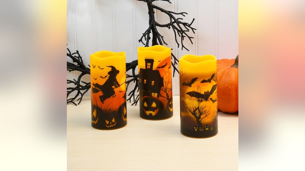 Halloween ambiance without the flame.