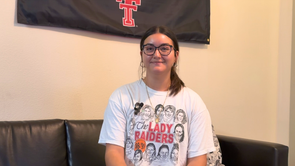 Candy, 21, a Texas Tech student from Chico, Texas, speaks with Fox News Digital on Oct. 26, 2026.