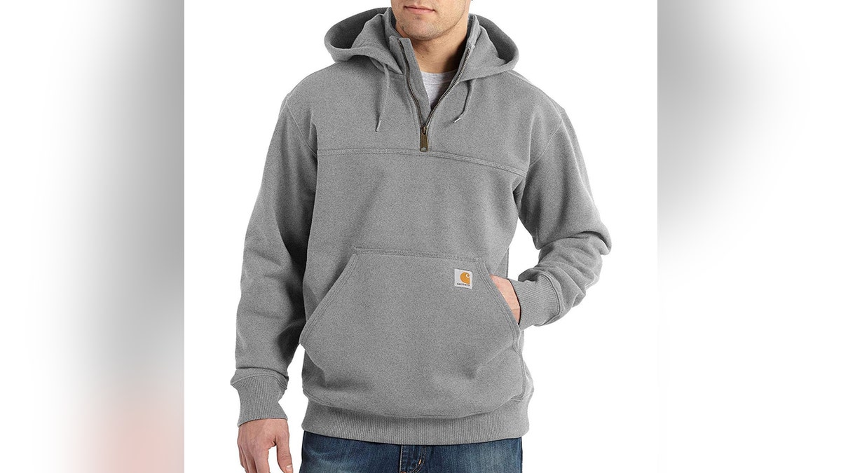 Get a sweatshirt that helps keep you dry.