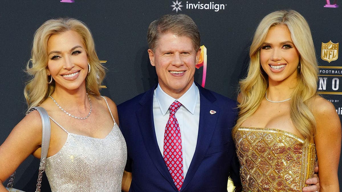 Tavia Hunt, Clark Hunt and Gracie Hunt at the NFL Honors event in Inglewood, California.
