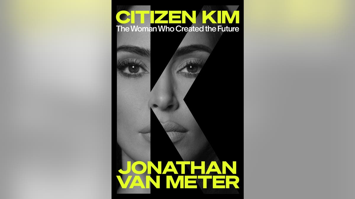 "Citizen Kim" book cover with photo of Kim Kardashian in the letter K