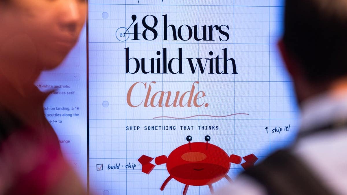 A screen showing an advertisement for Anthropic PBC's Claude Code software