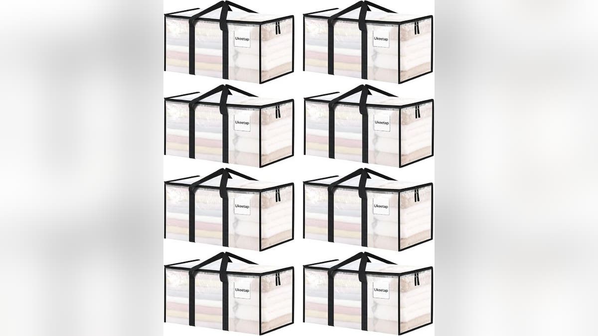 Rotate seasonal clothes to these storage bags.