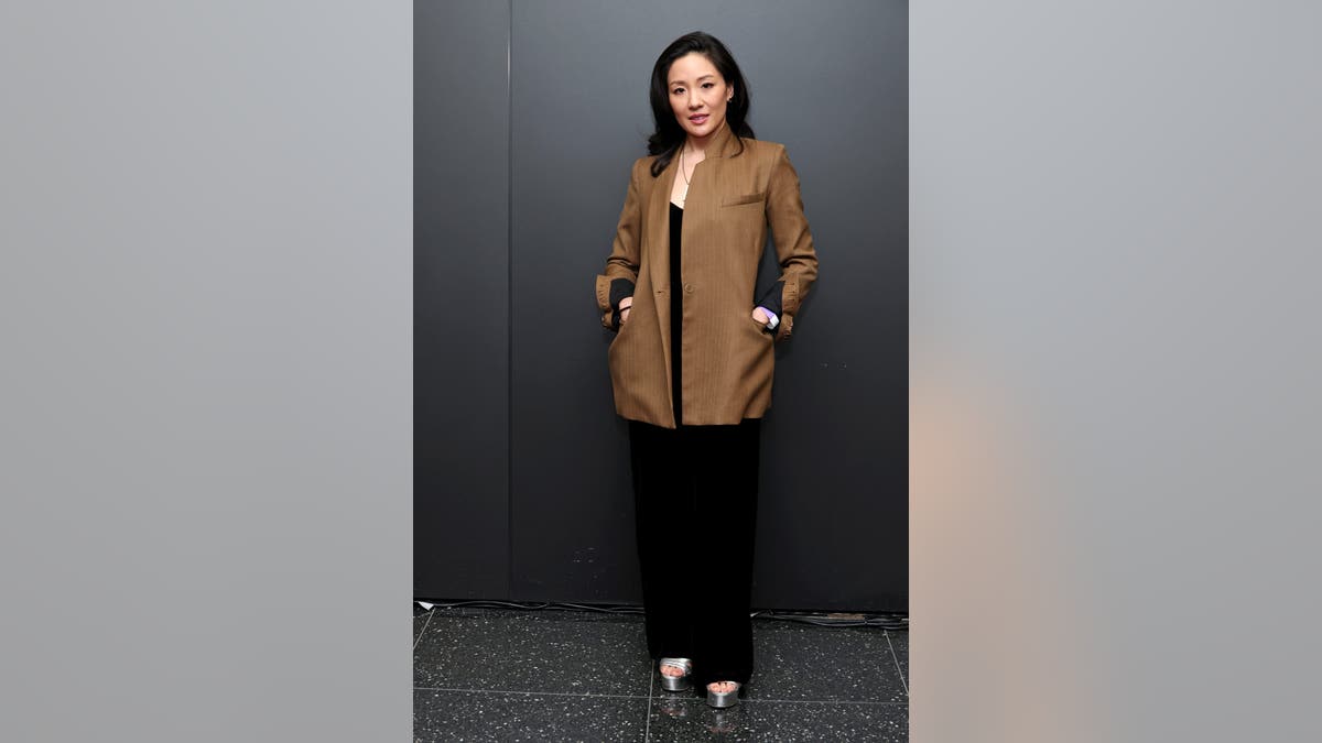 Constance Wu attends Apple TV+'s The Studio screening at Museum of Modern Art.