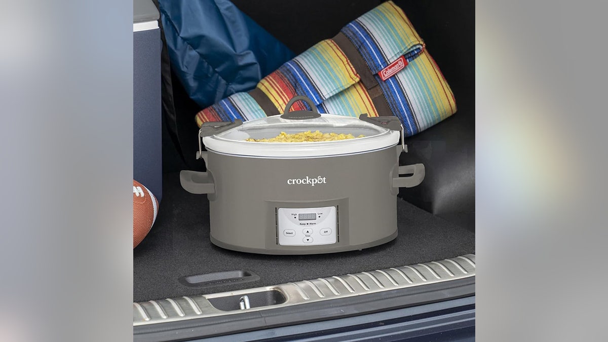 Cook large meals overnight, and pop the ceramic inner pot into the oven if you need a better crisp. 