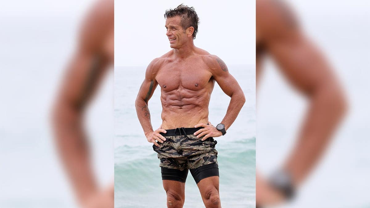 David Chokachi on the beach