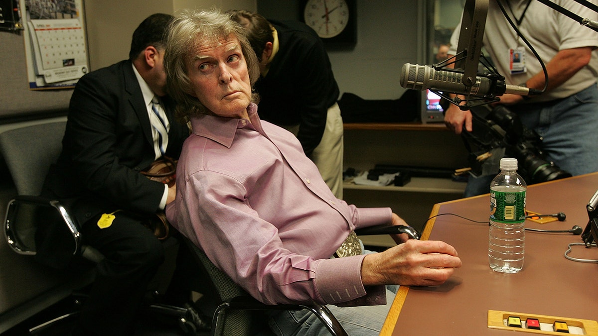 Don Imus at the radio station in April 2007.