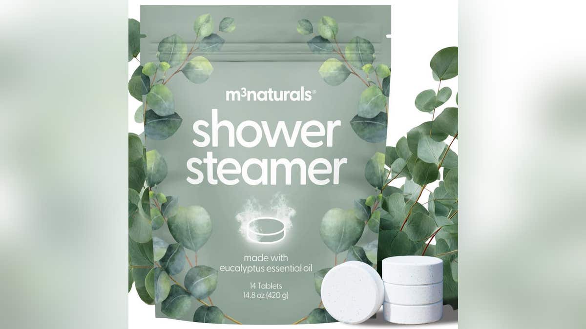Simply place a tablet in the corner of your shower to create a relaxing experience.