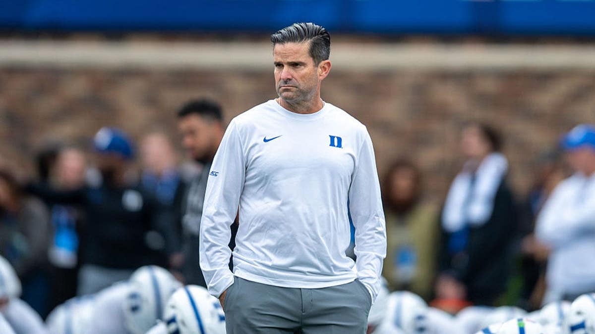 Head coach Manny Diaz of the Duke Blue Devils