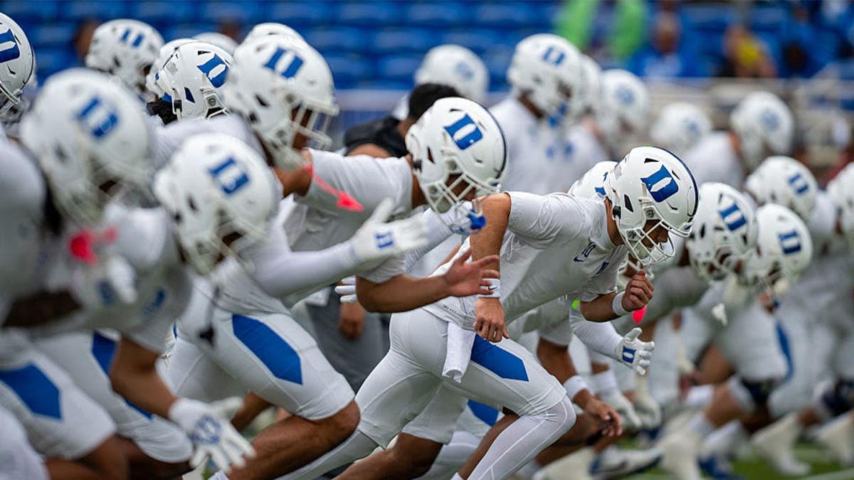 Duke Blue Devils warm up