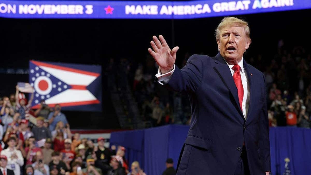 Donald Trump at a rally