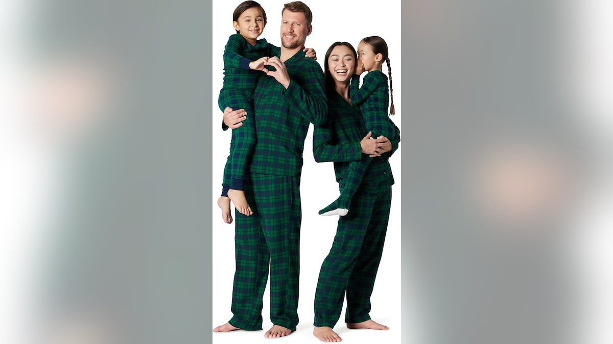 Get a pajama set for the whole family this season in plaid or other holiday patterns.