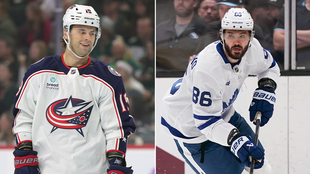 Adam Fantilli and Kirill Marchenko