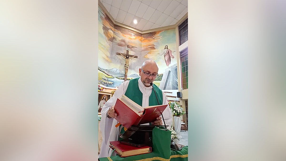 A Catholic Priest Is Dead After A Large Crucifix Fell On Him During Live-streamed Mass [VIDEO]