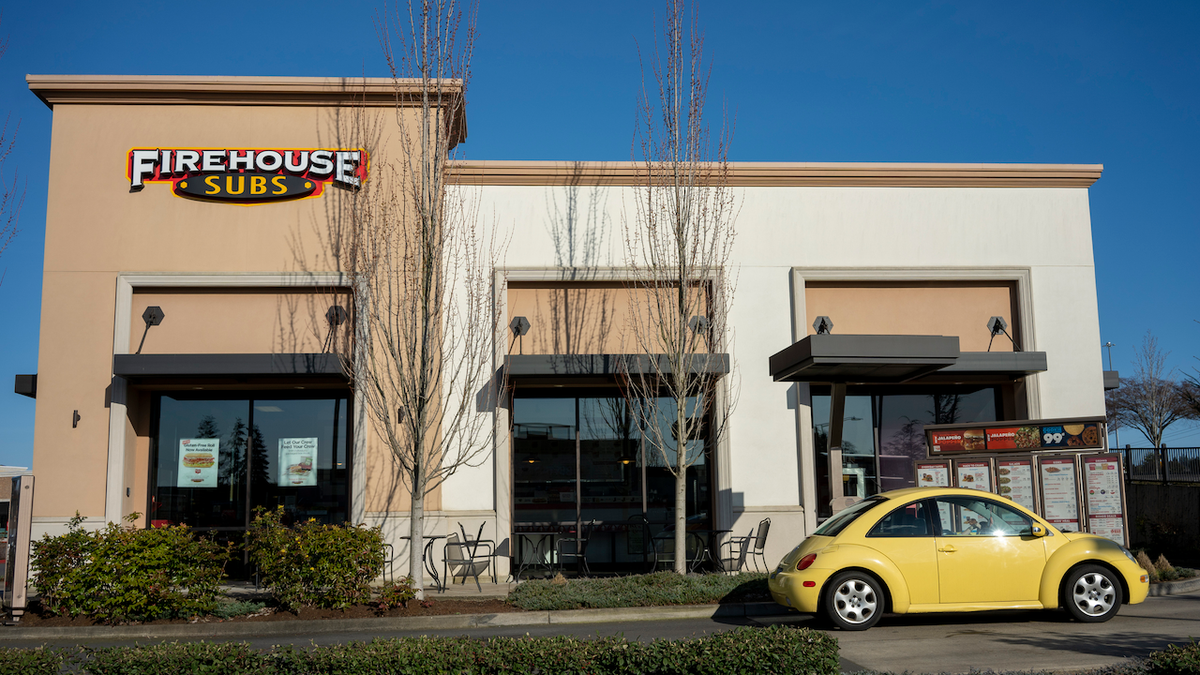 Firehouse Subs restaurant with drive-thru service in Tualatin, Oregon.