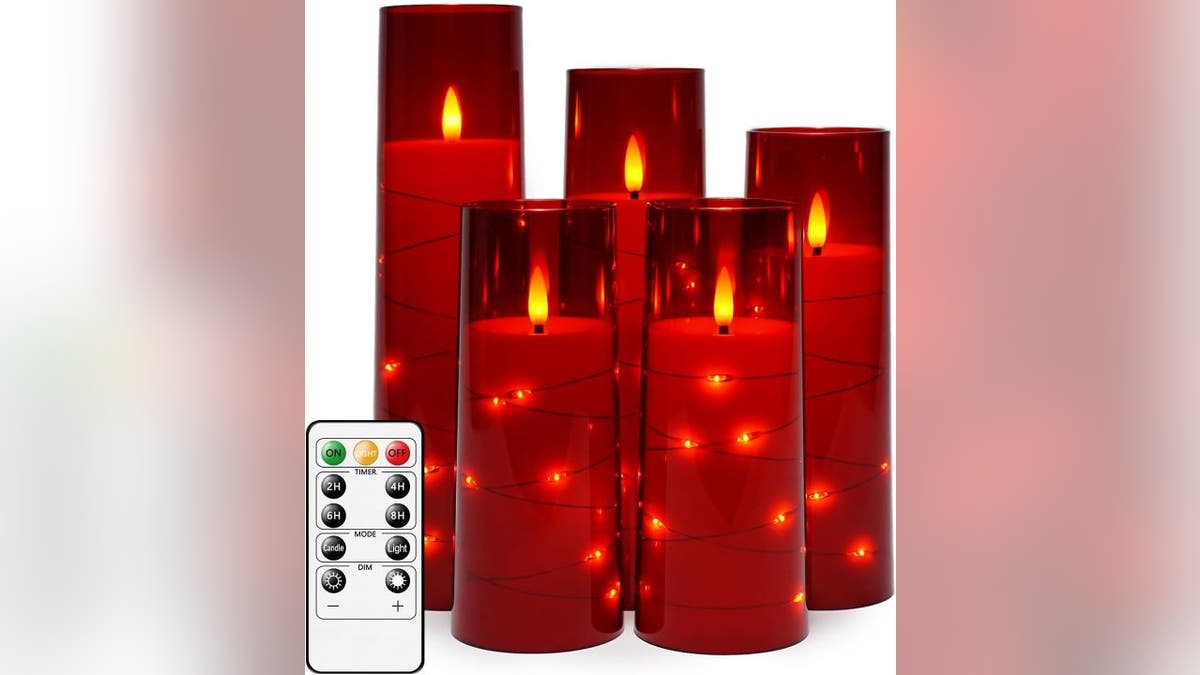 Brighten your space without flames.