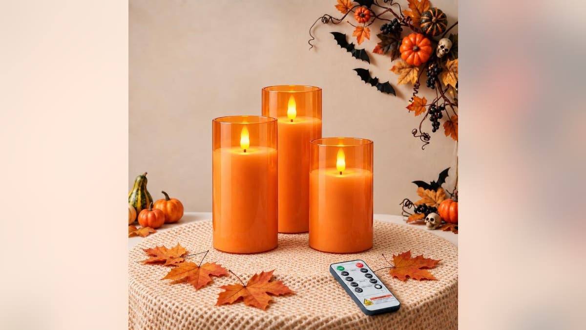 Brighten your home with flameless candles.