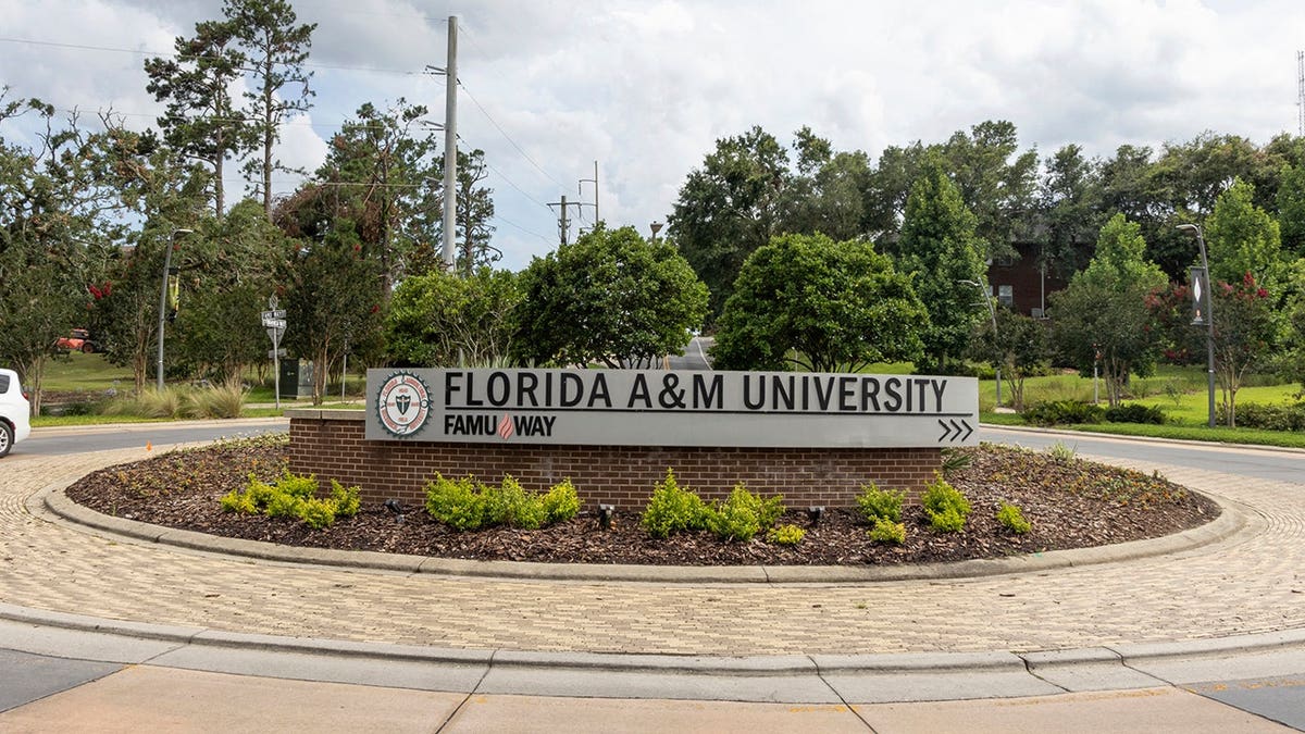 Roundabout at FAMU Way on Florida A&M University campus in Tallahassee.