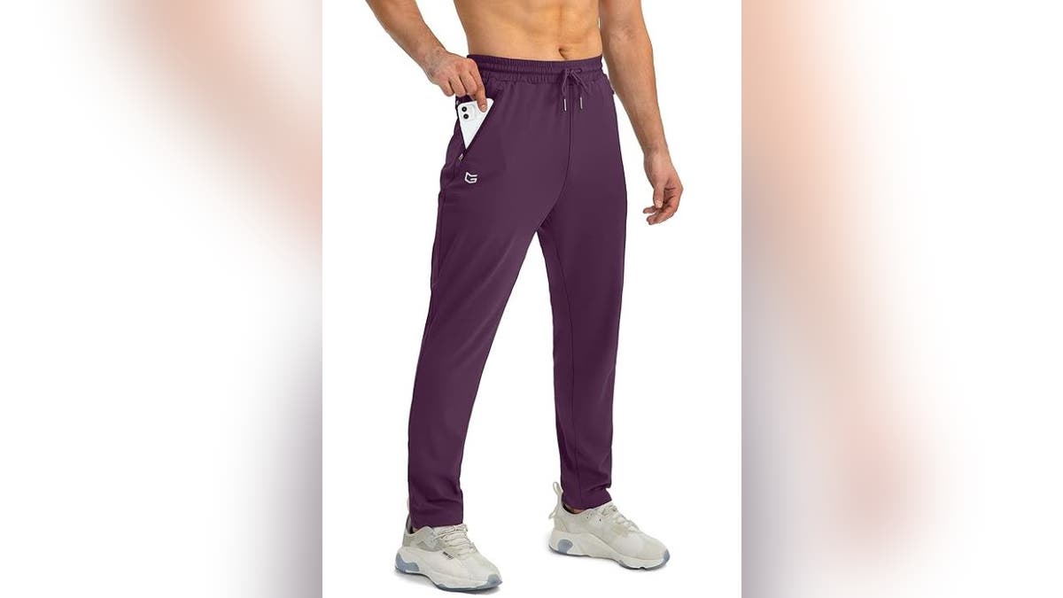 These super-stretchy sweatpants make for a comfortable fall layer.